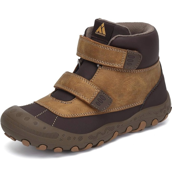 Mishansha Unisex Kids Brown Hiking Boots Size 37 NWT - Picture 1 of 4